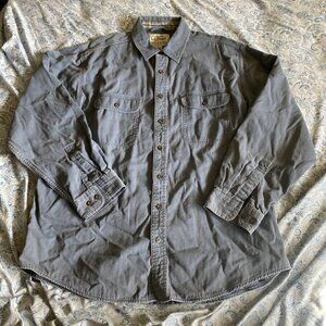 Vintage L.L. Bean Hurricane Flannel Lined Button Up Shirt Mens